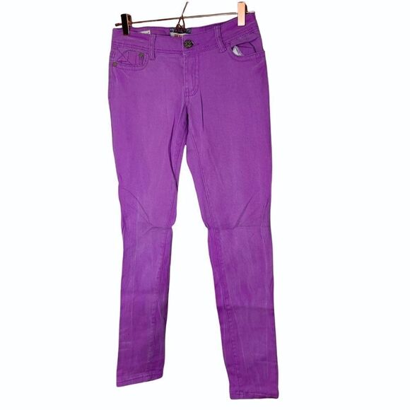 EUC Hot Kiss Skinny Lily Lavender Pants 5 - Picture 1 of 7